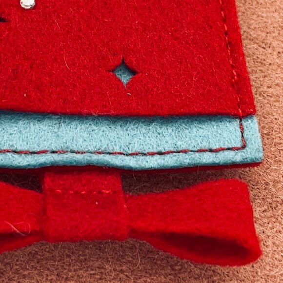 STARBUCKS RARE EMBELLISHED CUT OUT FELT GIFT CARD HOLDERS - SET OF 3 - NEW! - Picture 6 of 12